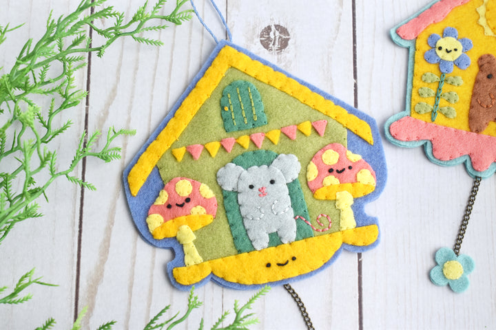PDF Pattern - Clockwork Critters Felt Ornament Sewing Pattern