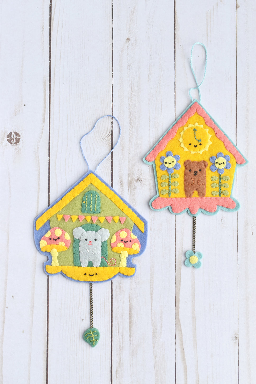 PDF Pattern - Clockwork Critters Felt Ornament Sewing Pattern