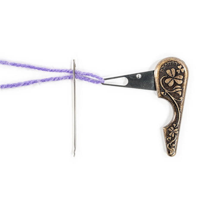 Antique Gold Yarn Needle Threader
