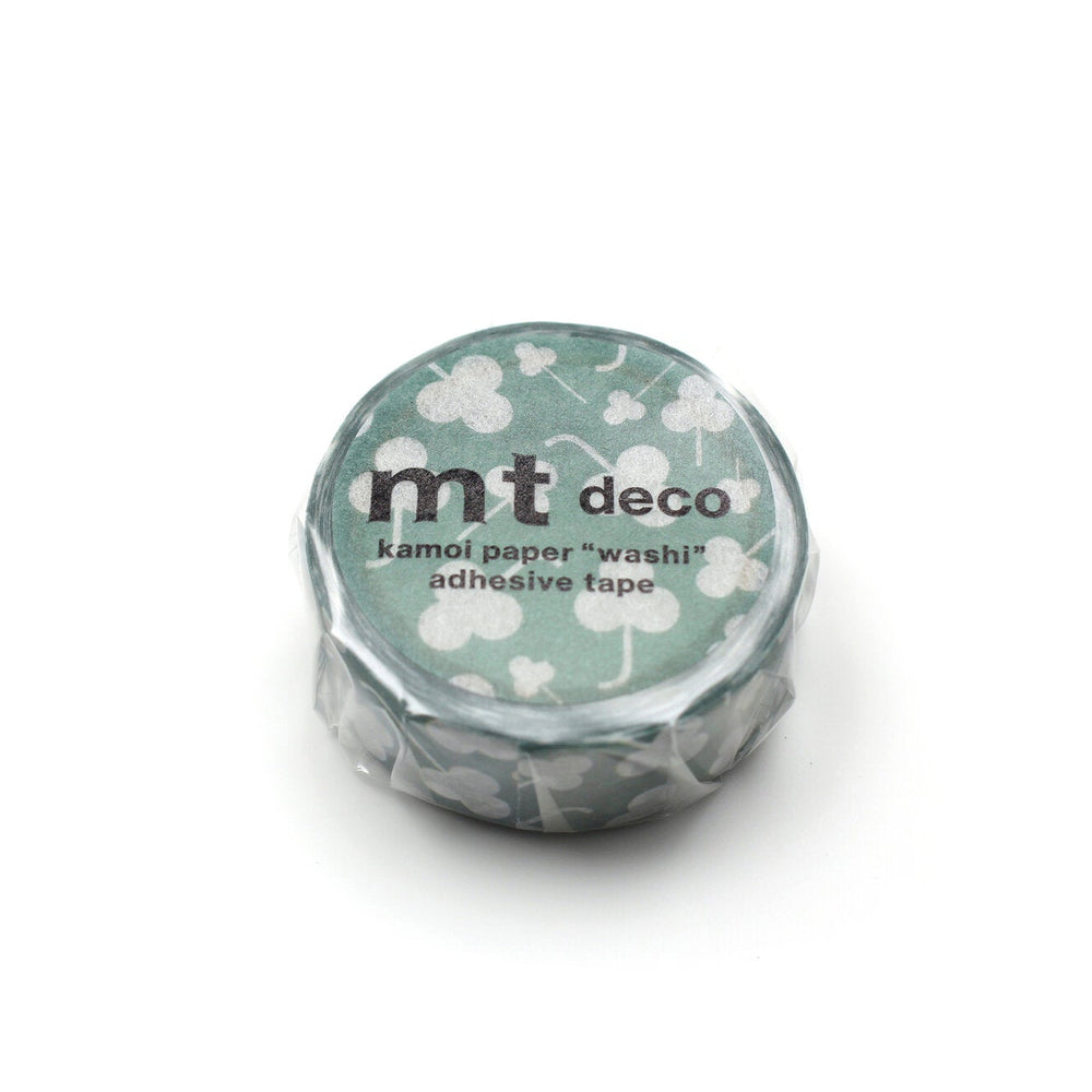 mtDeco washi tape Clovers design in packaging on white background