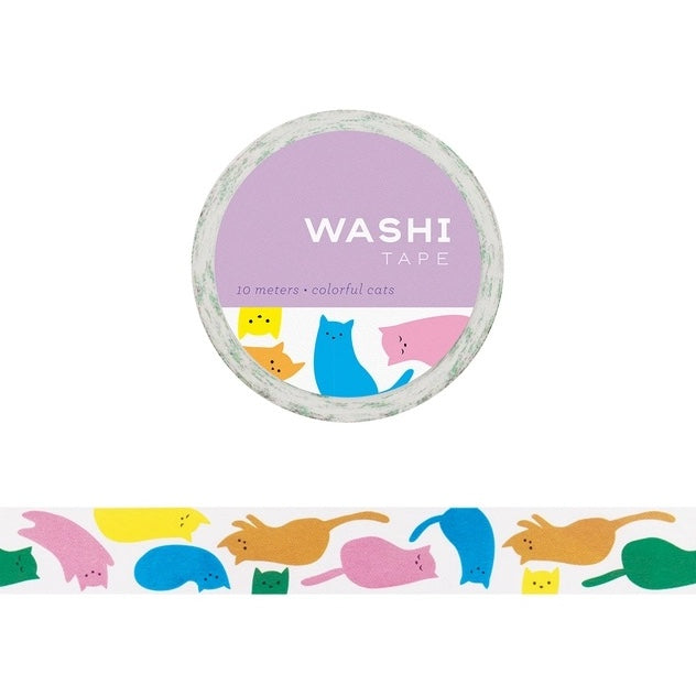 Colorful Cats Washi Tape