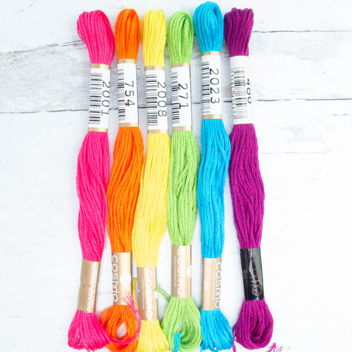 Bright Lights Embroidery Thread Set