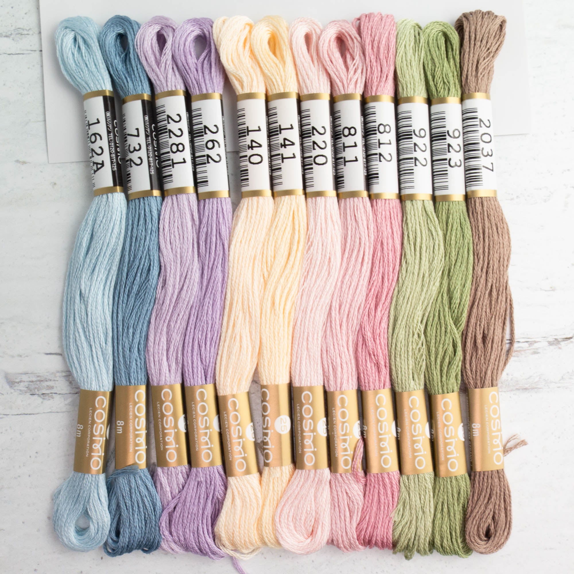 Cosmo Embroidery Floss Set - Spring Flower Basket – Snuggly Monkey