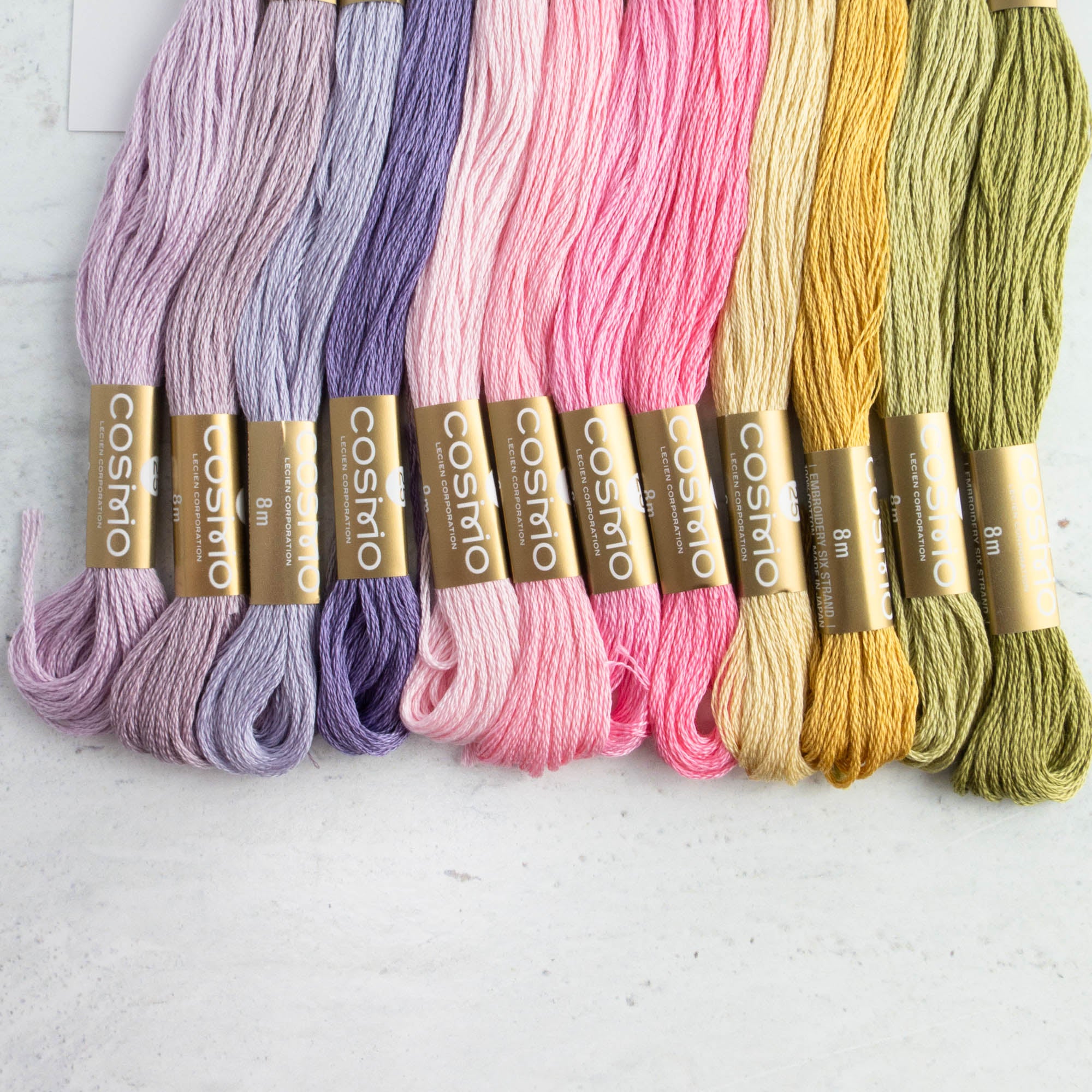 SUMIKO 刺繍 012 Cosmo Embroidery Floss Set - Summer Blooms – Snuggly Monkey