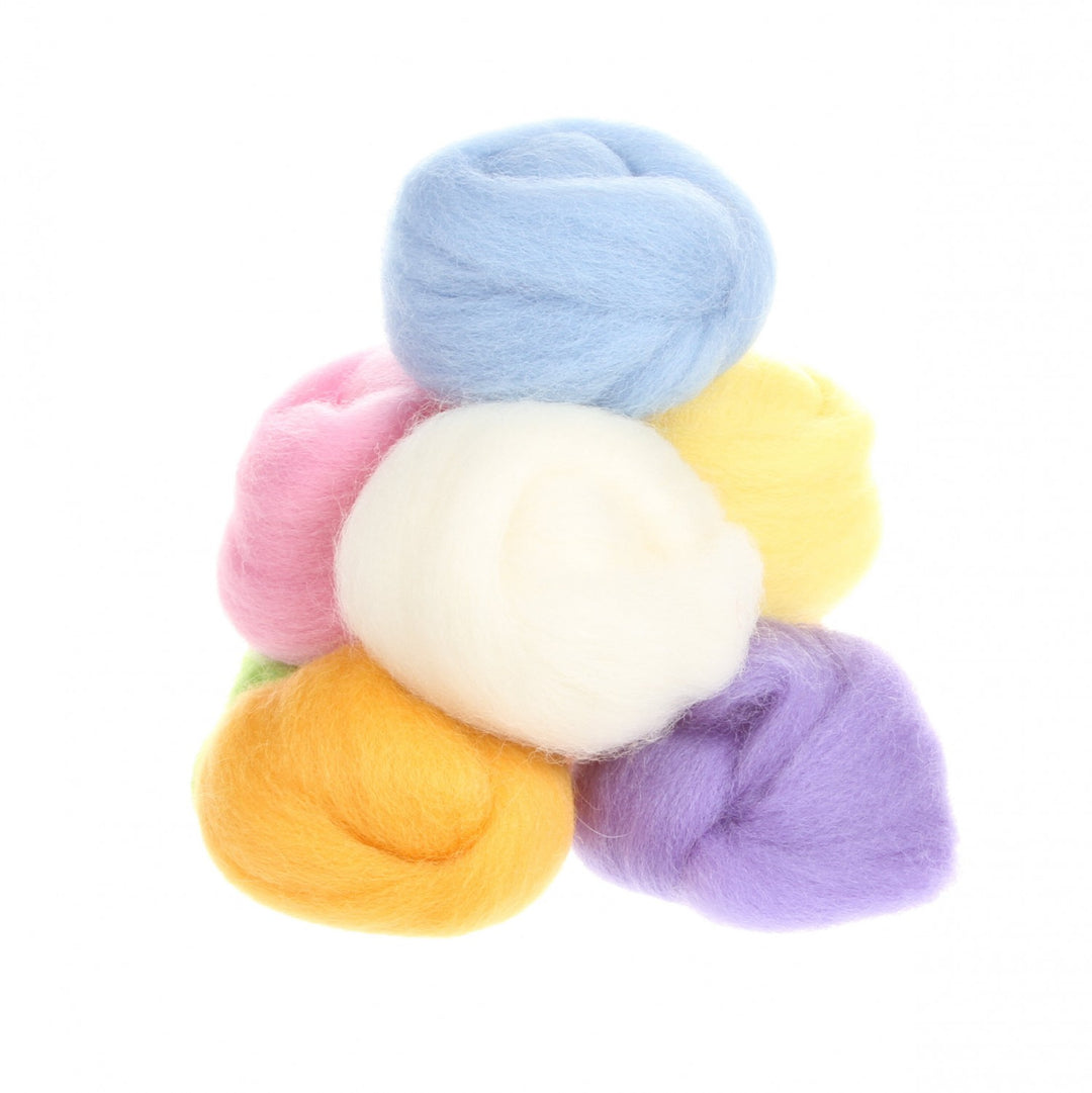 Wool Roving Set - Cotton Candy