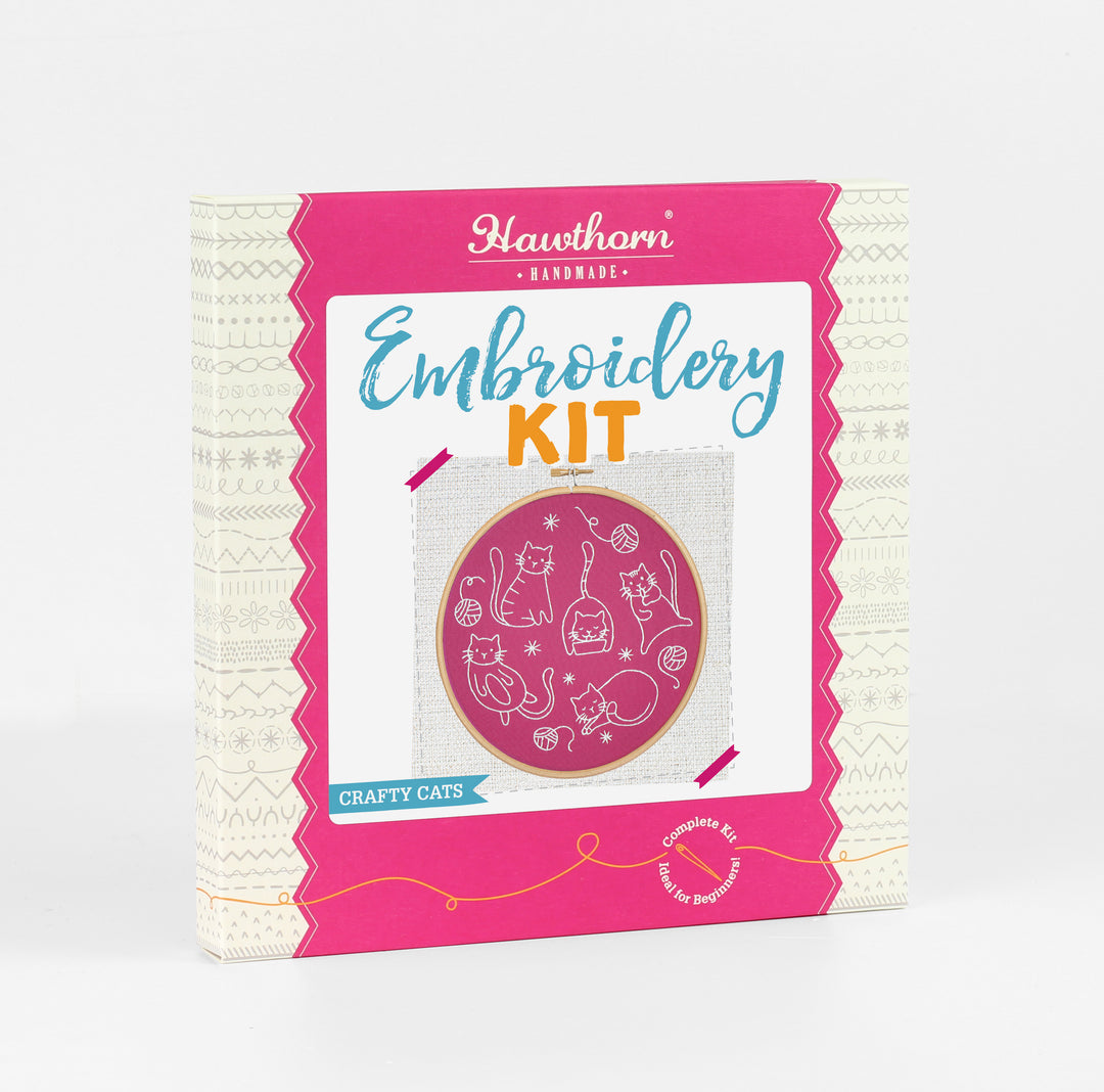 Crafty Cats Embroidery Kit