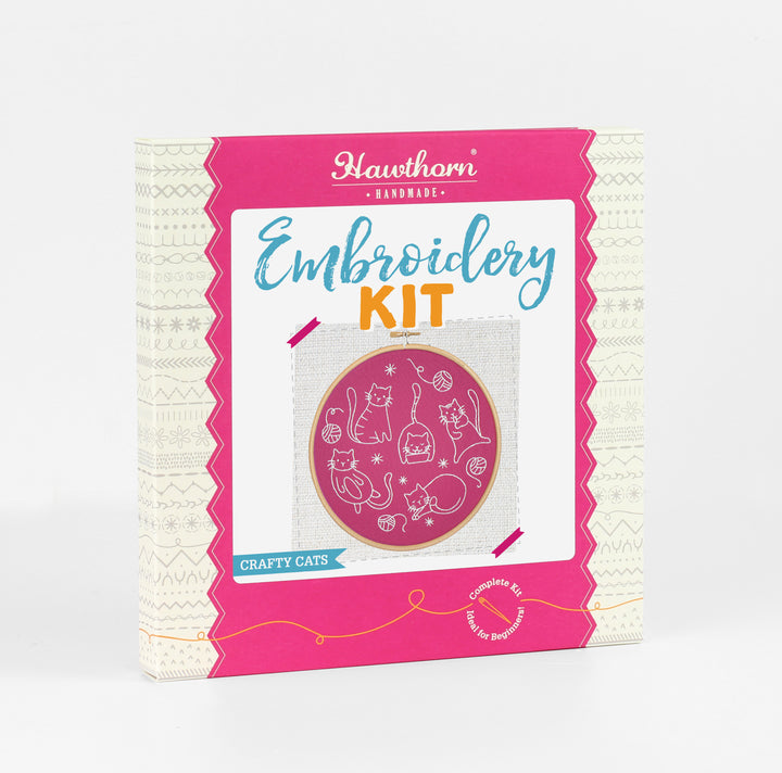 Crafty Cats Embroidery Kit