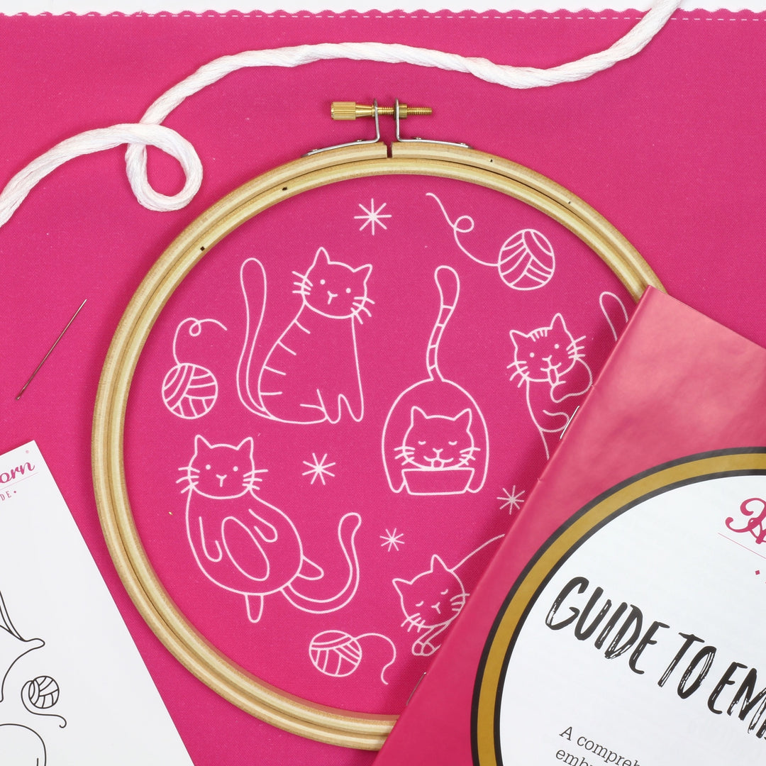 Crafty Cats Embroidery Kit