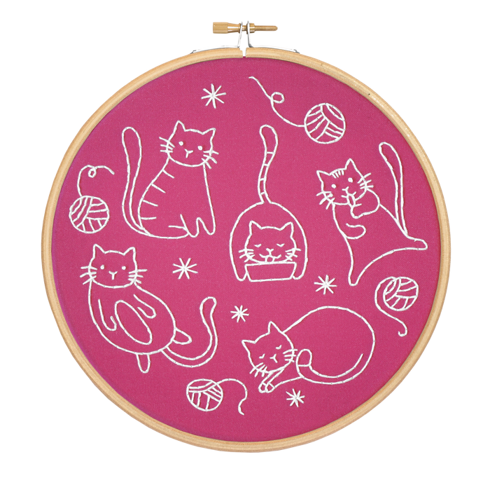 Crafty Cats Embroidery Kit