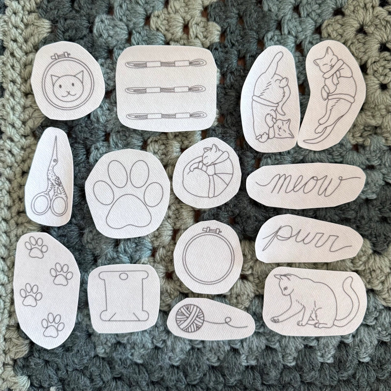 Crafty Cats Stick & Stitch Embroidery Patterns