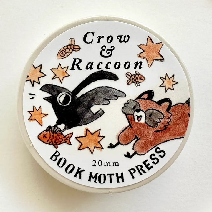 Crow and Raccoon Washi Tape