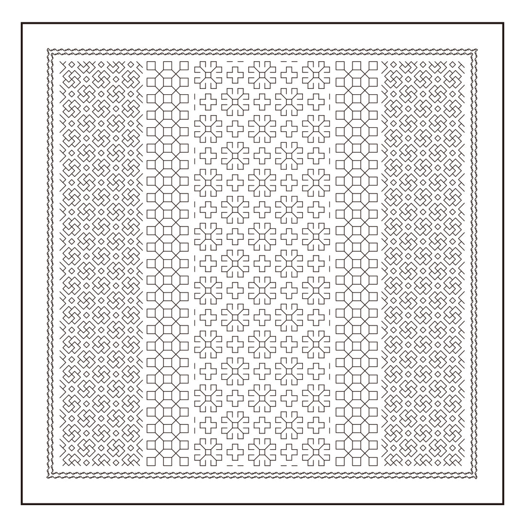 Mixed Style Sashiko Stitching Sampler - Daisy (1108 / 12108)