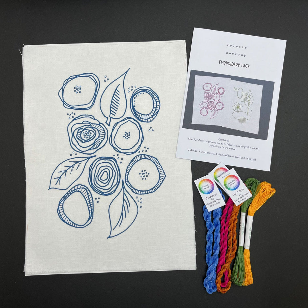 Freestyle Embroidery Kit - Floral Print