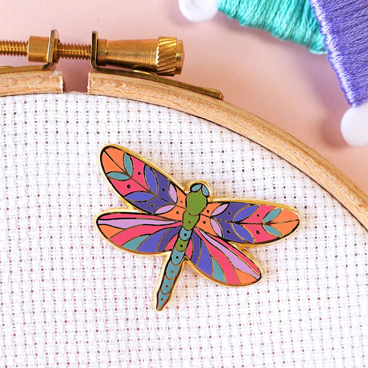 Magnetic Enamel Needle Minder - Dragonfly
