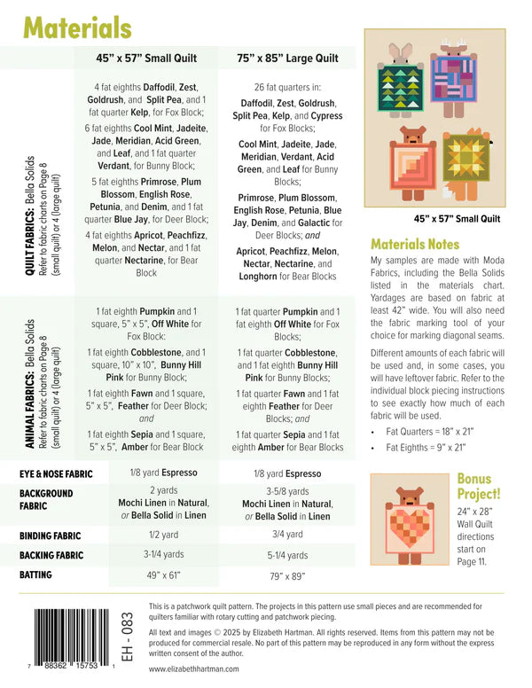 Elizabeth Hartman's Show & Tell Quilt Kit