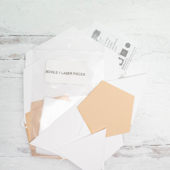 English Paper Piecing Bowls (Pattern & Pieces)