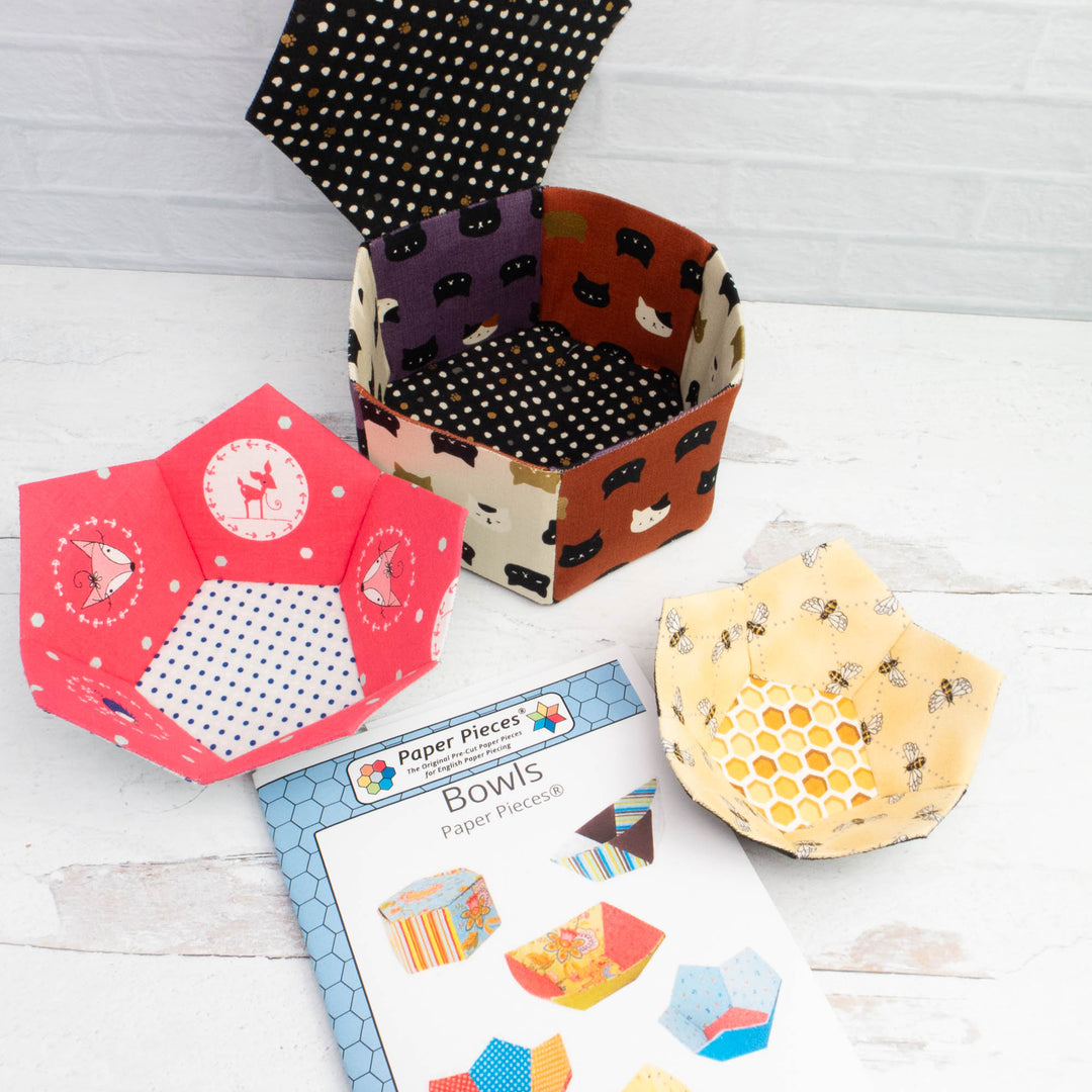 English Paper Piecing Bowls (Pattern & Pieces)