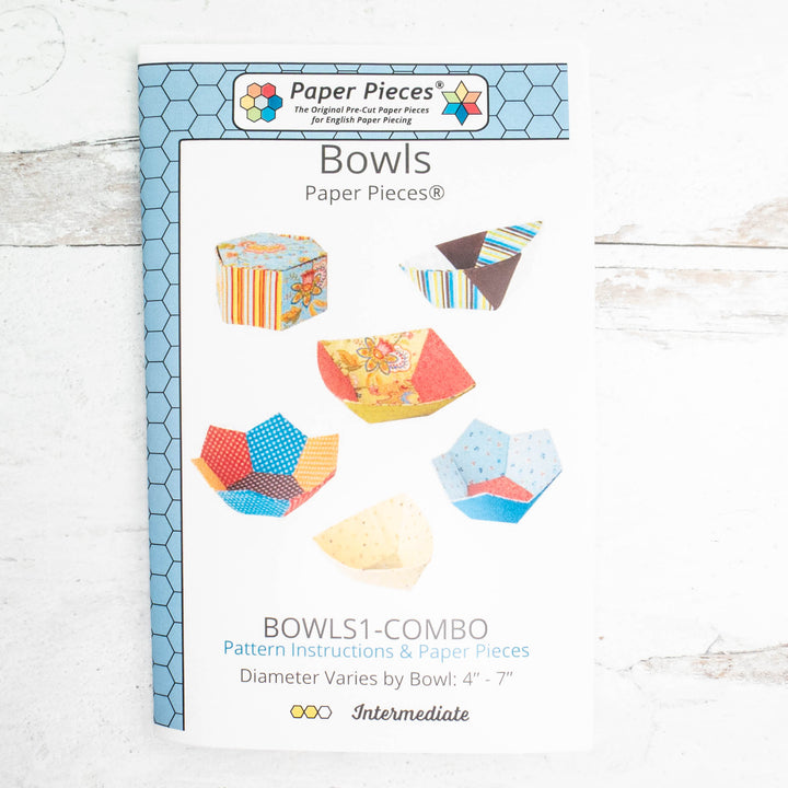 English Paper Piecing Bowls (Pattern & Pieces)