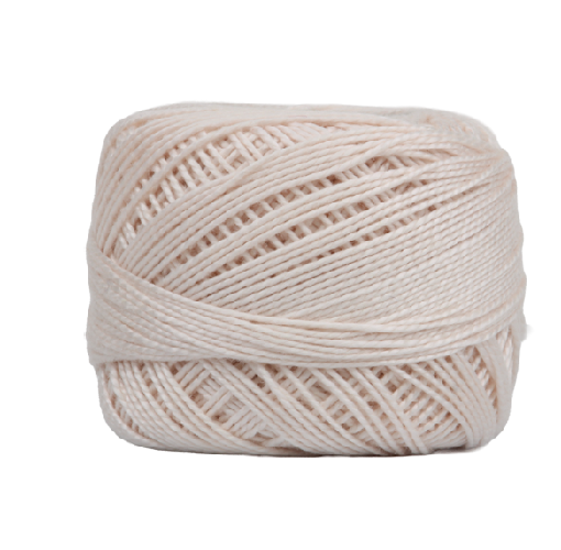 Vicki McCarty Wonderfil Perle Cotton - Vintage Lace (2137) soft pale cream embroidery thread perfect for cross stitch, sashiko, and modern needlework projects.
