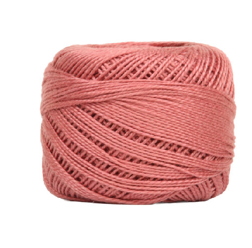 Vicki McCarty Wonderfil Perle Cotton - Candy Pink (2145) embroidery thread spool, showcasing high-quality cotton floss ideal for modern needlework and hand embroidery projects.