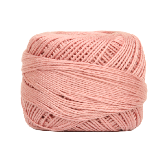 Vicki McCarty Wonderfil Perle Cotton - Pink Lemonade (2147) shown as a soft pink embroidery thread spool, ideal for modern needlework and embroidery projects.