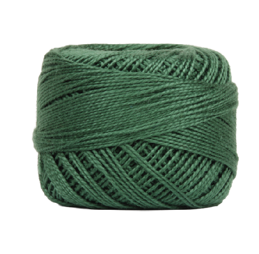 Vicki McCarty Wonderfil Perle Cotton - Seaweed (2150), a deep green embroidery thread perfect for cross stitch, hand embroidery, and modern needlework projects.