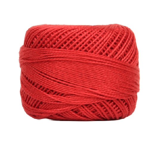 Vicki McCarty Wonderfil Perle Cotton - Cardinal (2166) spool of rich red embroidery thread perfect for modern needlework, cross stitch, and fine hand embroidery projects.
