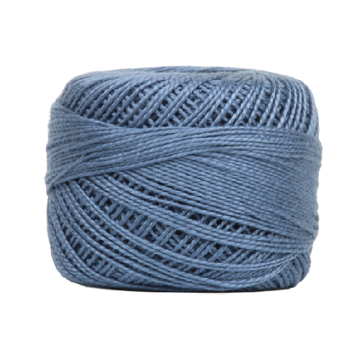 Vicki McCarty Wonderfil Perle Cotton - Beach Blue (2168) in a soft blue shade, ideal for embroidery, cross stitch, and modern needlework projects with high-quality craftsmanship.
