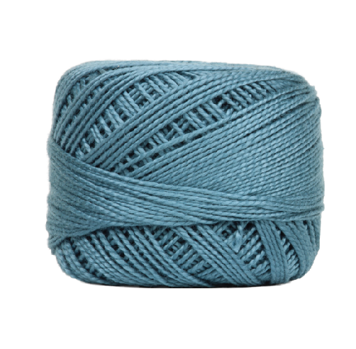 Vicki McCarty Wonderfil Perle Cotton - Gulfstream (2169) in a soft blue shade, ideal for embroidery, cross stitch, and modern needlework projects with premium thread quality.