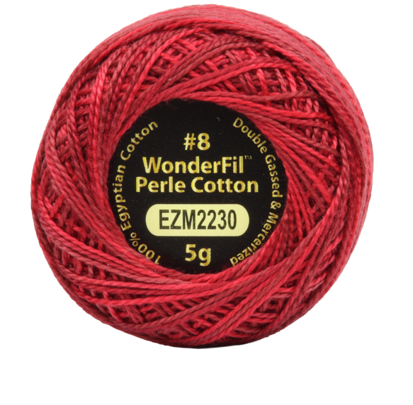 Variegated Wonderfil Perle Cotton - Dried Tomato (2230)