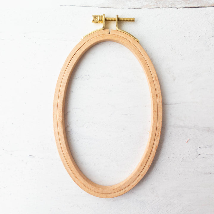 Hardwood Beech Oval Embroidery Hoops (8mm deep)