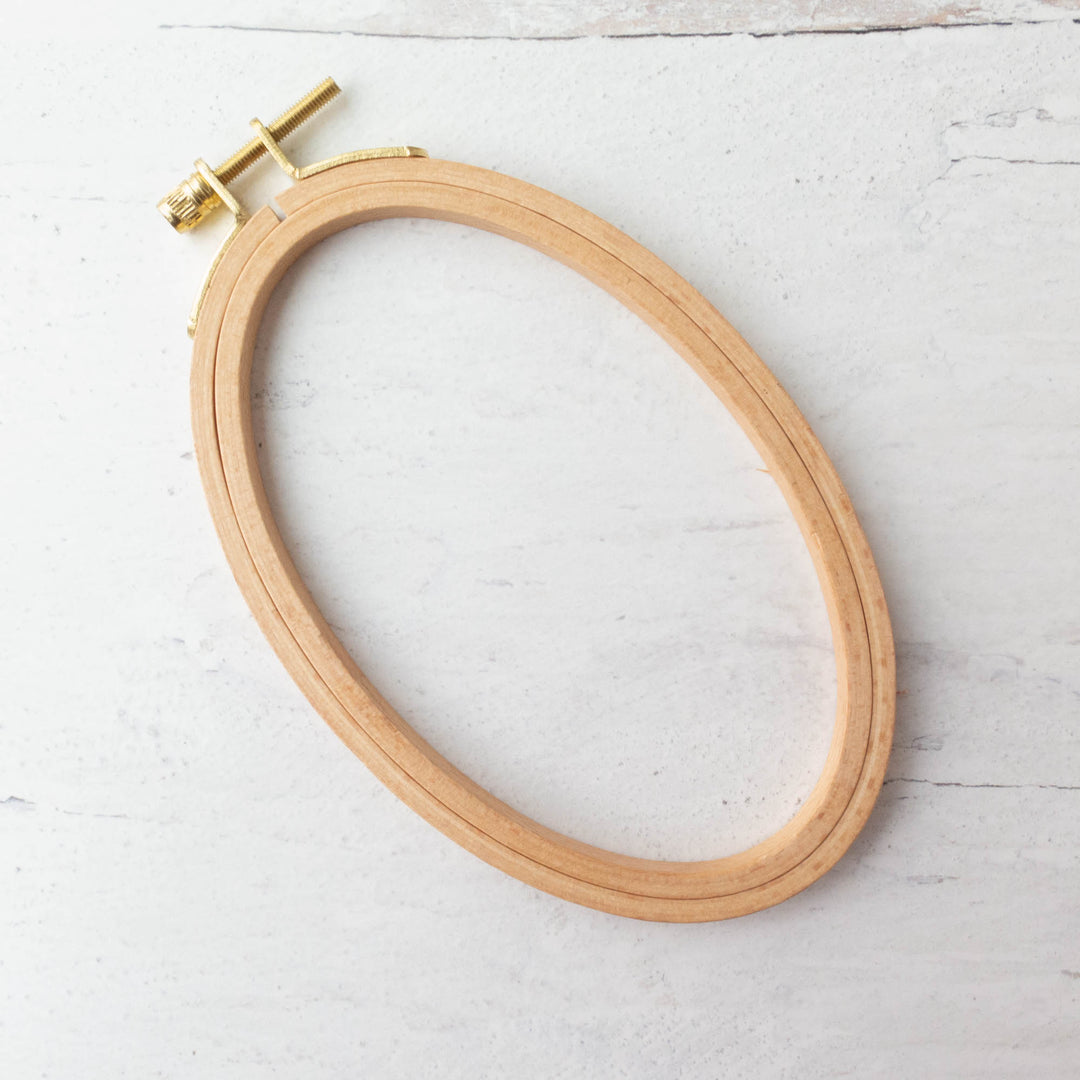 Hardwood Beech Oval Embroidery Hoops (8mm deep)