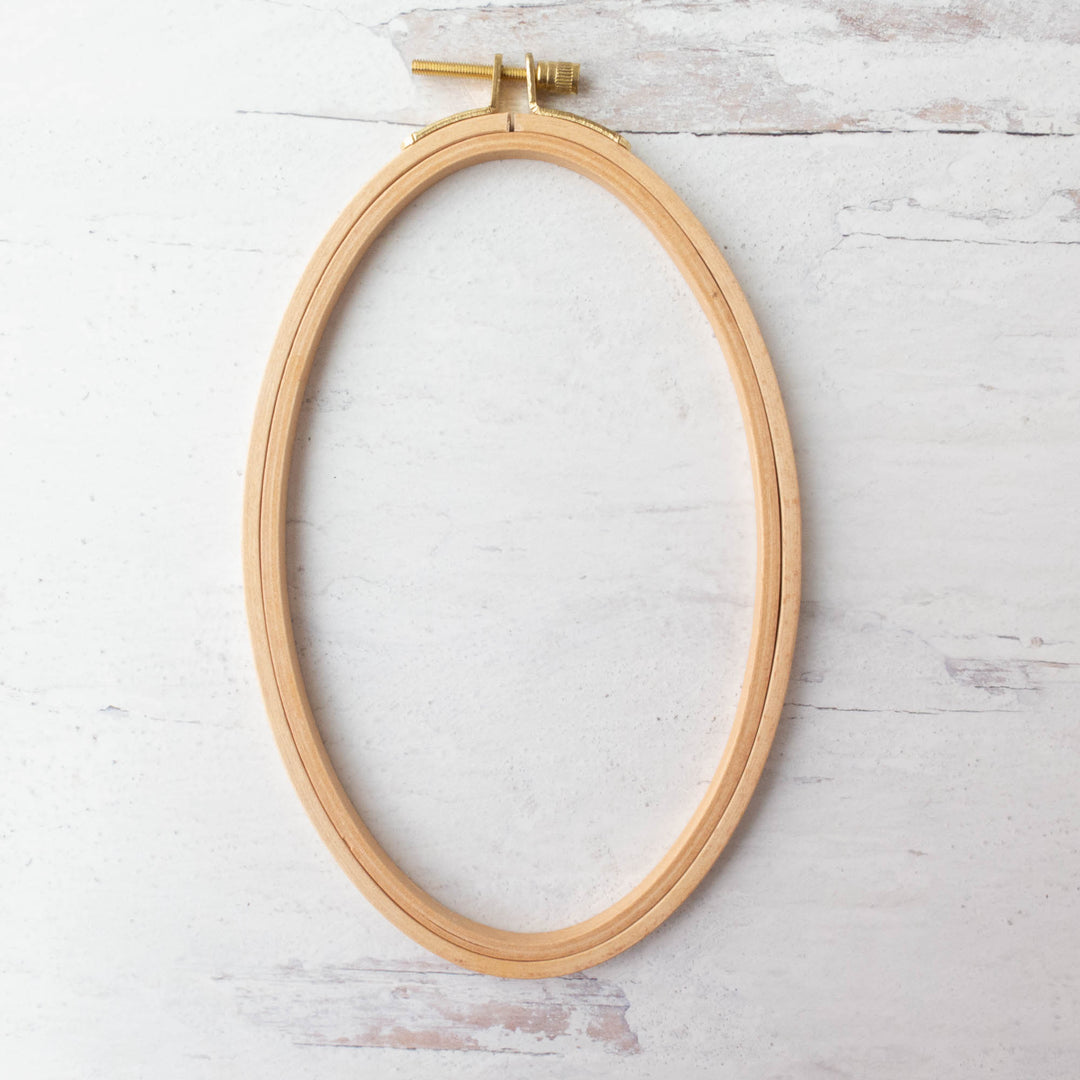Hardwood Beech Oval Embroidery Hoops (8mm deep)