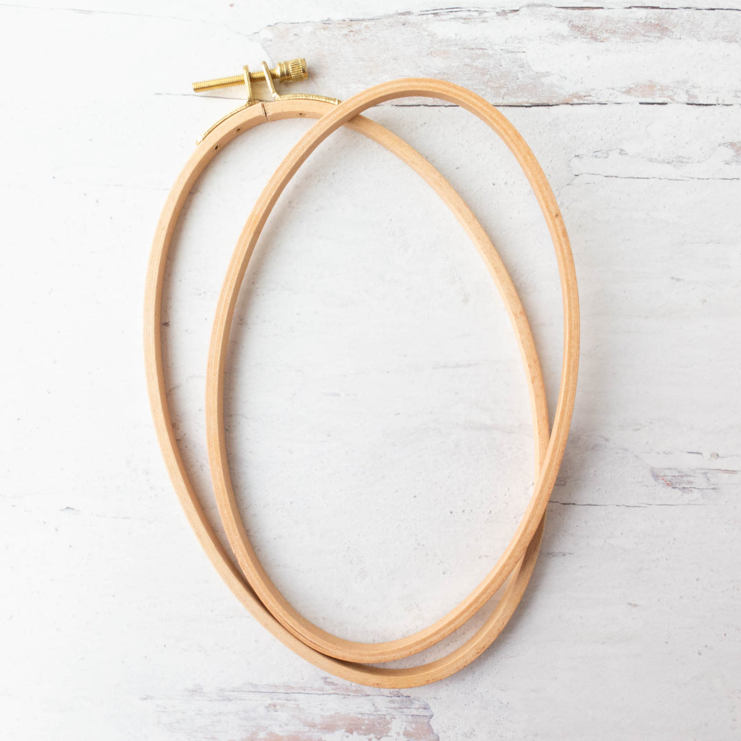 Hardwood Beech Oval Embroidery Hoops (8mm deep)