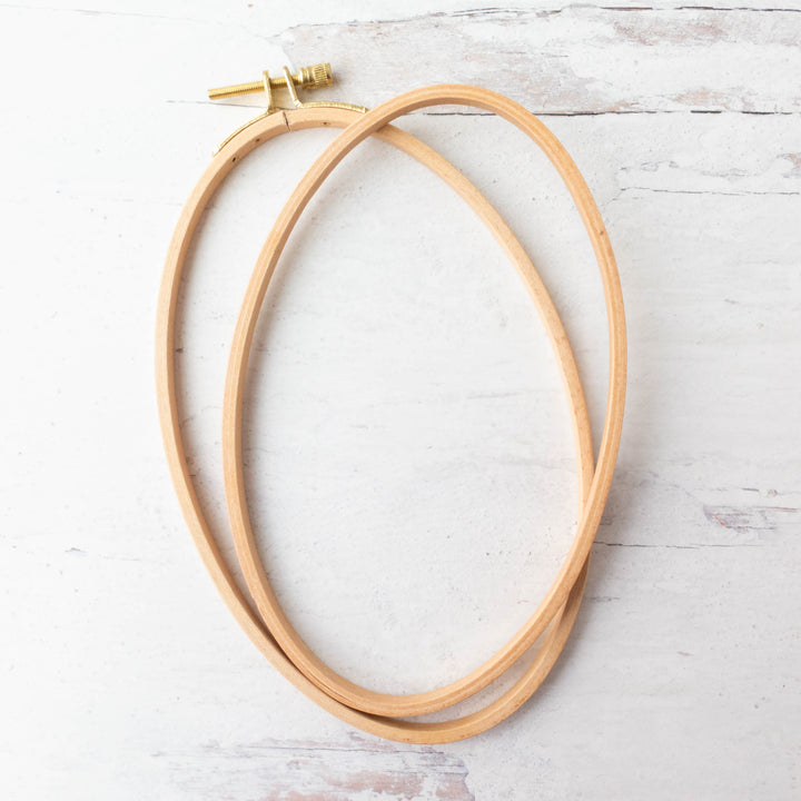 Hardwood Beech Oval Embroidery Hoops (8mm deep)