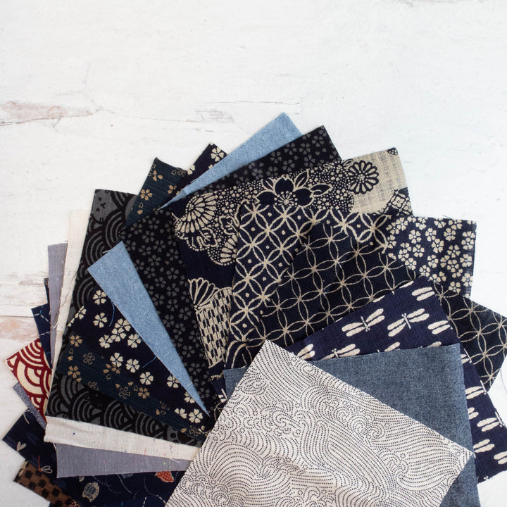 5" Japanese Fabric Scrap Pack