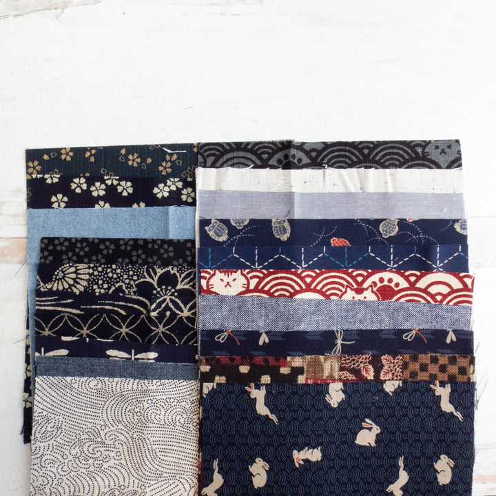 5" Japanese Fabric Scrap Pack