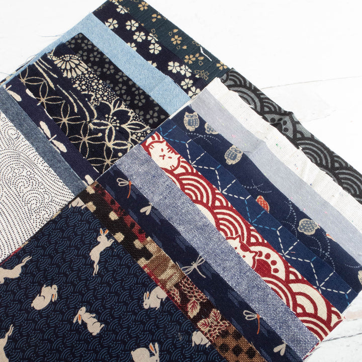 5" Japanese Fabric Scrap Pack