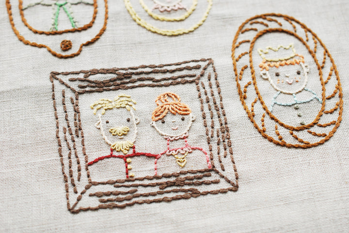PDF Pattern - Family Portrait Gallery Embroidery Pattern