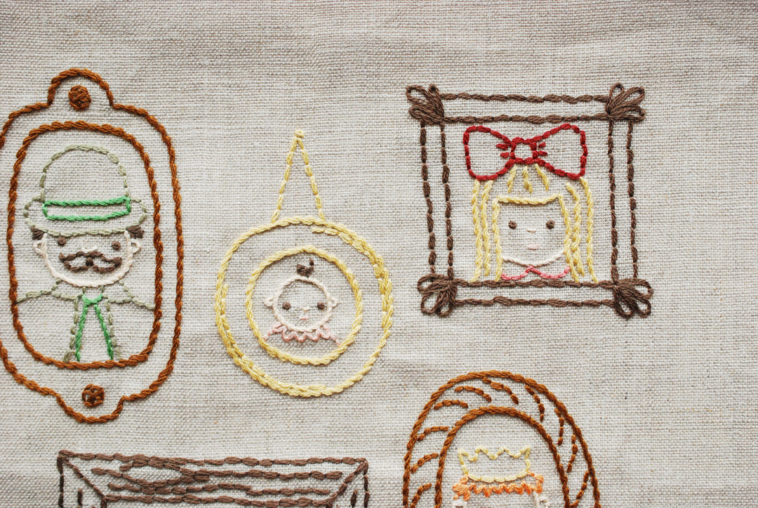 PDF Pattern - Family Portrait Gallery Embroidery Pattern