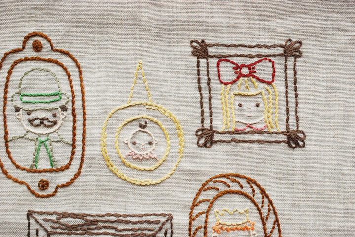 PDF Pattern - Family Portrait Gallery Embroidery Pattern