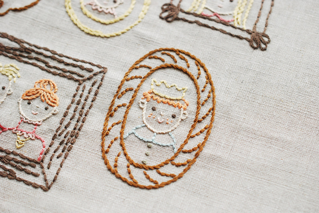 PDF Pattern - Family Portrait Gallery Embroidery Pattern