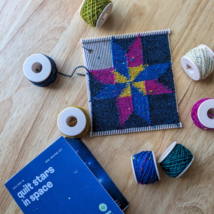 Loom Weaving Kit - Quilt Stars in Space Series