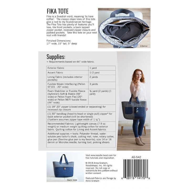 Fika Tote Sewing Pattern