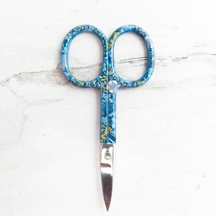 Floral Garden Embroidery Scissors - Blue Garden