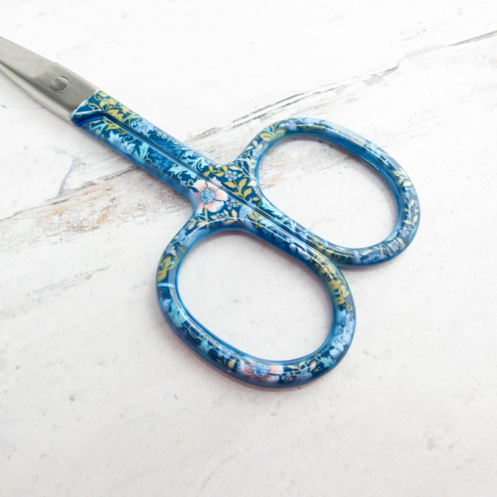 Floral Garden Embroidery Scissors - Blue Garden