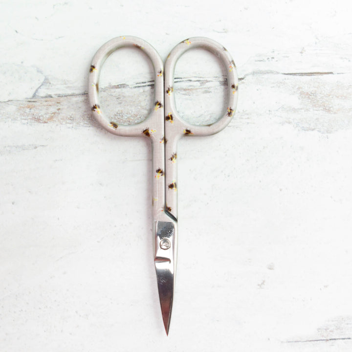 Floral Garden Embroidery Scissors - Bees