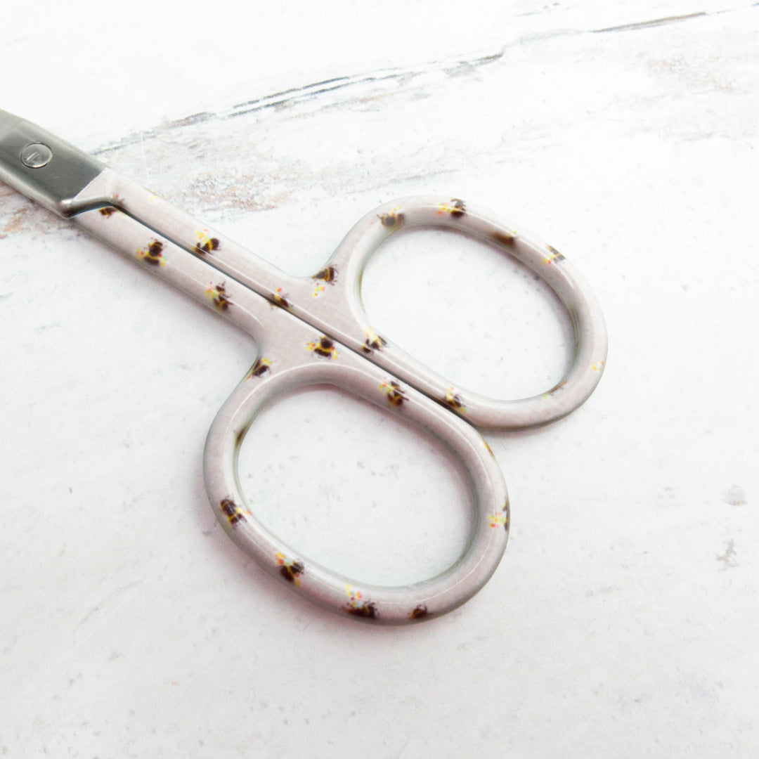 Floral Garden Embroidery Scissors - Bees