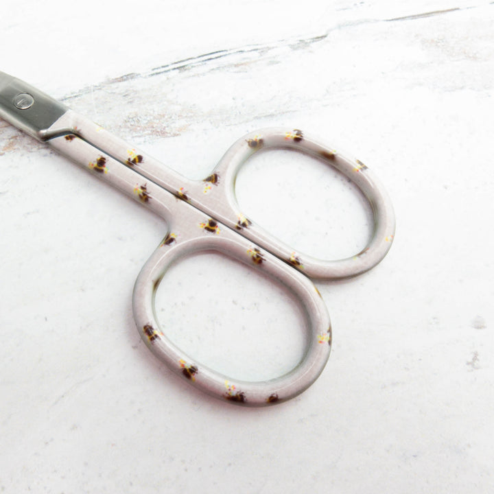Floral Garden Embroidery Scissors - Bees