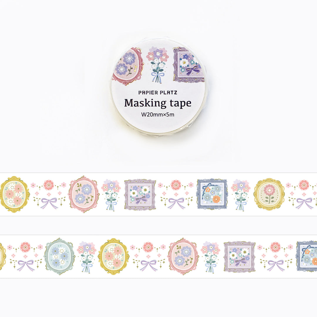 Japanese Washi Tape - Floral Frame